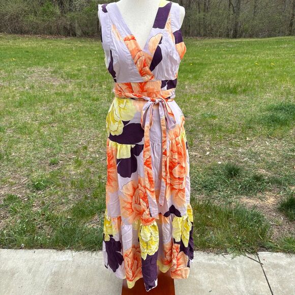 Anthropologie Maeve Floral Wrap Maxi Dress - Picture 5 of 10